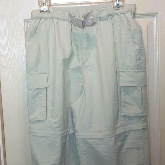 Womans Lands End Cream‎ Zipper Off Legs /S 28 pants cargo - Picture 2 of 8